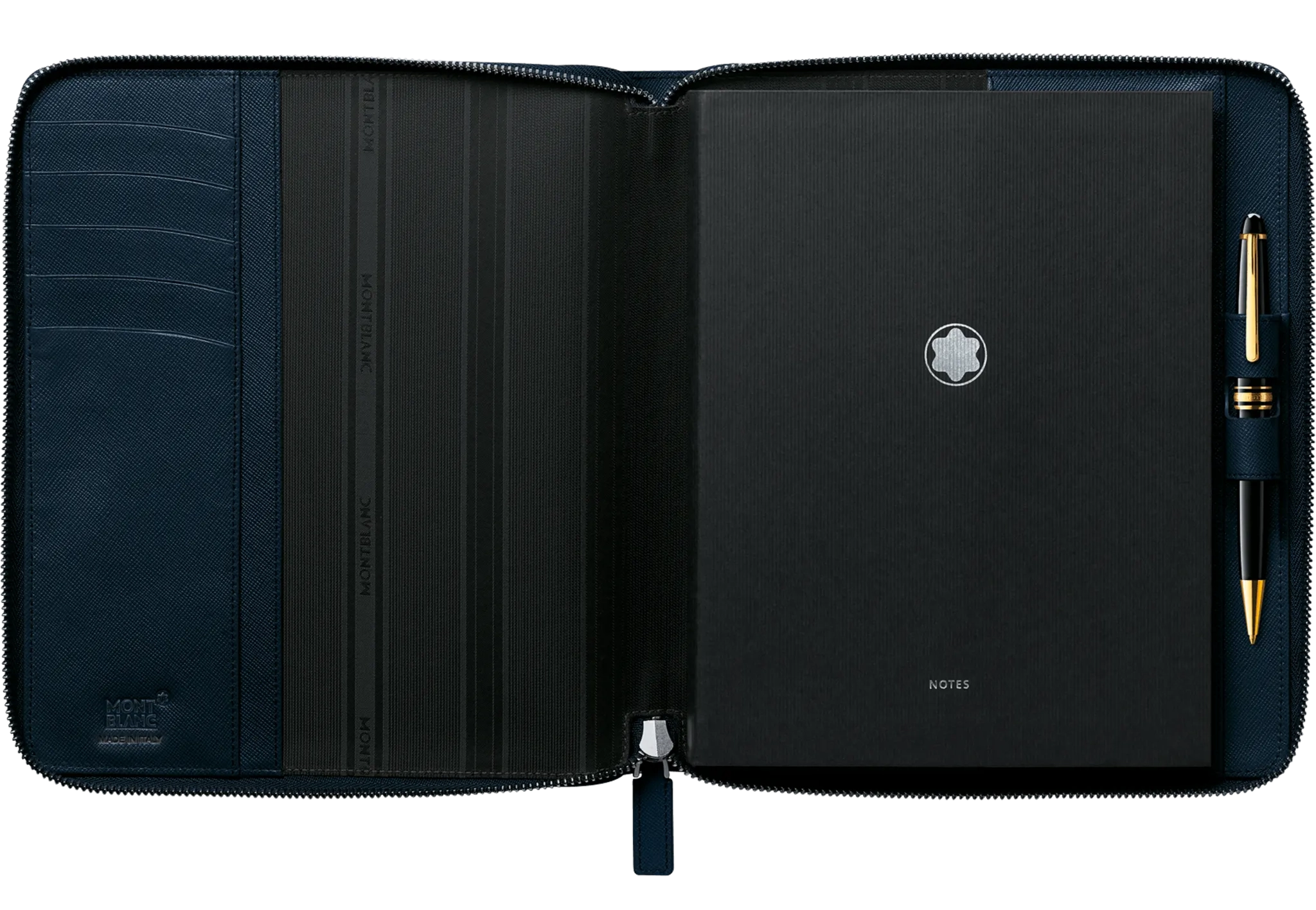 Montblanc Meisterstück Selection Notebook Medium with Zip Navy